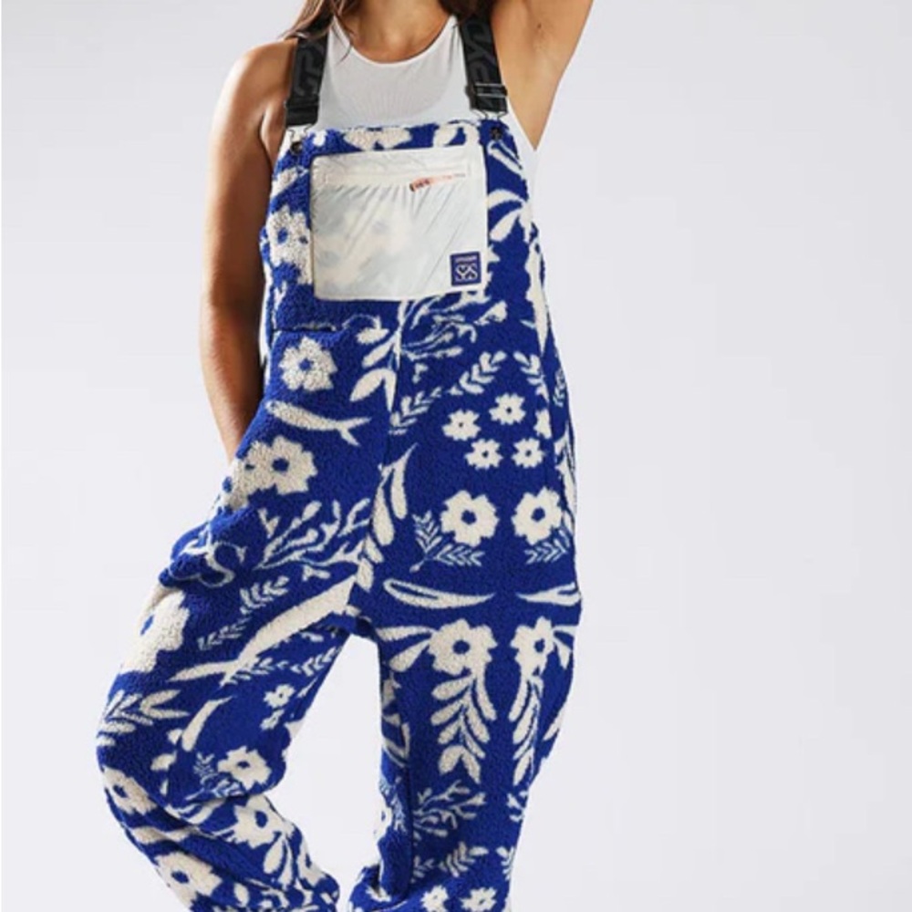 SSS X Spyder Fleece Overalls (sold out online) skiing, snowboarding, apres - Picture 2 of 2